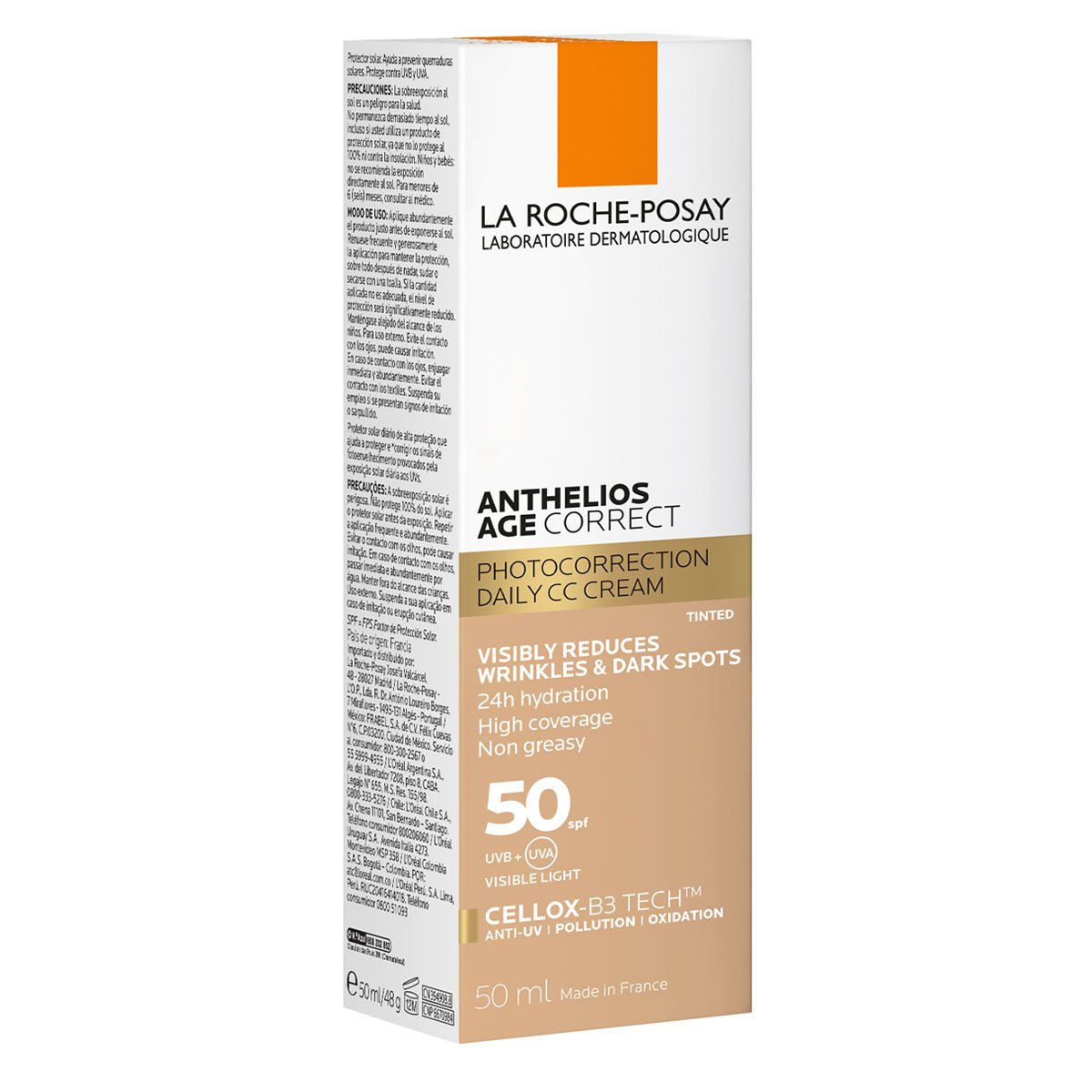 LA ROCHE POSAY ANTHELIOS 50 AGE CORRECT GEL CREM C/COLOR X50g